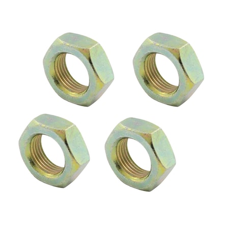 Allstar Performance 0.75 in. 16 Left Hand Steel Jam Nuts, 4PK ALL18263